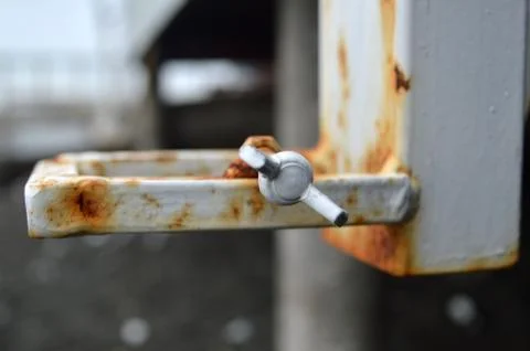 Rust on the dock at close up Stock Photos