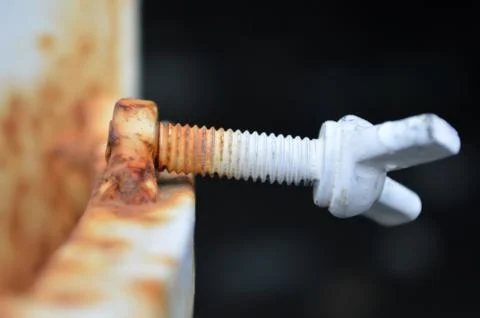 Rust on the dock at close up Stock Photos