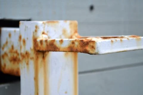 Rust on the dock at close up Stock Photos