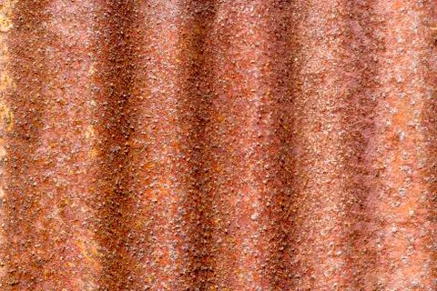 Rust on galvanized iron sheet Stock Photos