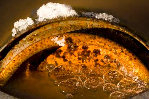 Rust ice and snow 스톡 사진