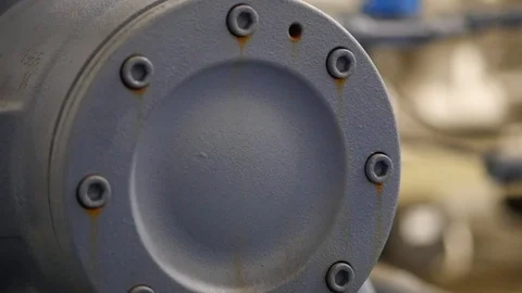 Rust on industrial machine lid Stock Footage 88408844