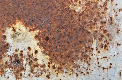 Rust on the metal background Stock Photos