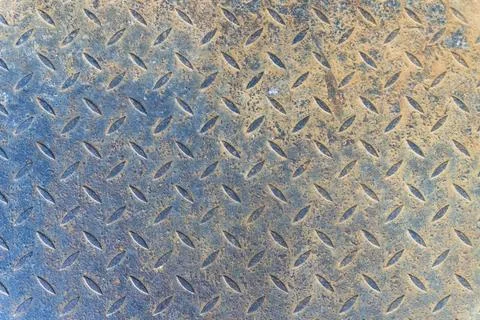 Rust metal diamond surface background. Foto stock
