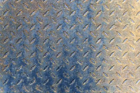 Rust metal diamond surface background. Foto stock