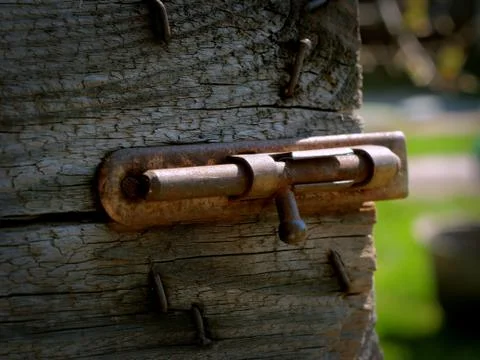 Rust, metal latch Stock Photos