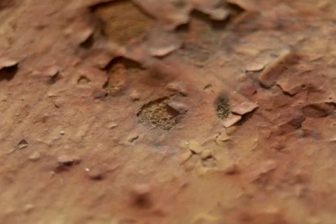 Rust on a metal railing, white, textures Stock Photos