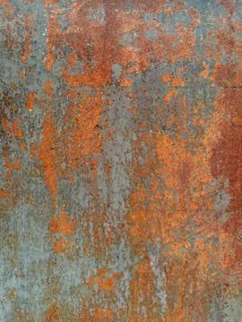 Rust on metal surface covered with paint Stock Photos