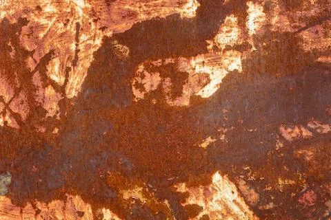 Rust on the metal. Texture, background Stock Photos