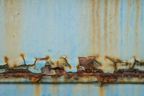 Rust metal wall background overlay Stock Photos