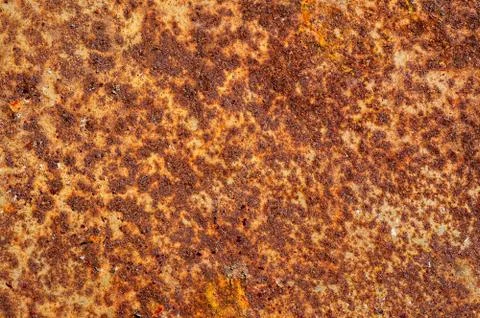 Rust on the metals, with paint residues Stock Photos
