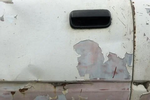 Rust on old car body Stock Photos