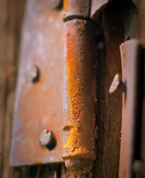 Rust, old door hinge Stock Photos