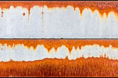 Rust pattern on a metal surface Stock Photos
