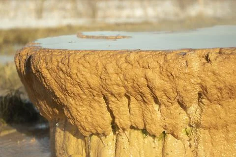 Rust on pipe. Plaque on metal. Pipe with waste. Stock Photos