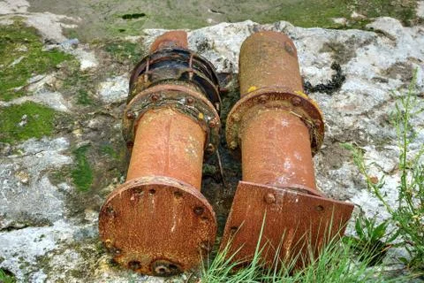 Rust Pipes Stock-Fotos