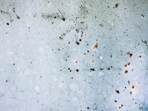 Rust points on a blue background. blue wall texture deteriorated with rust po Fotos Stock