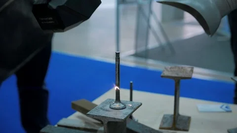 Rust Removal with Laser Equipment Stock Footage 119583400