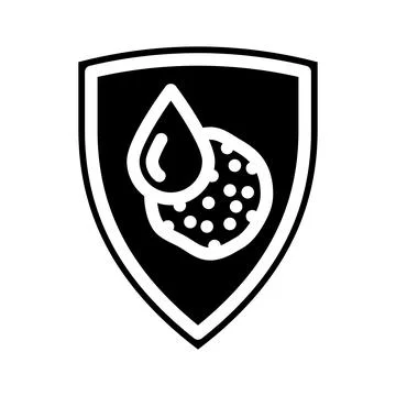Rust resistant glyph icon vector illustration Stock Illustration