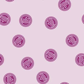 Rust resistant glyph seamless pattern Stock Illustration