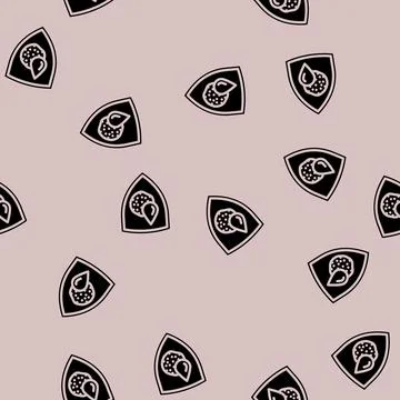 Rust resistant glyph vector seamless pattern Stock Illustration