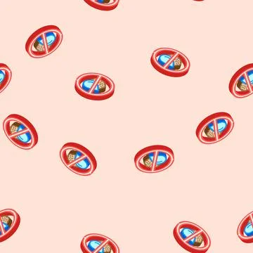 Rust resistant isometric icon seamless pattern Stock Illustration