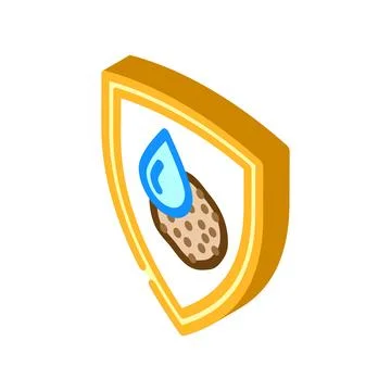 Rust resistant isometric icon vector illustration Stock Illustration