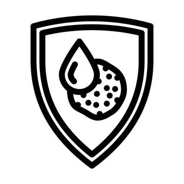 Rust resistant line icon vector illustration Stock Illustration