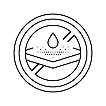 Rust resistant line icon vector illustration Stock Illustration