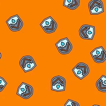 Rust resistant vector seamless pattern Stock Illustration