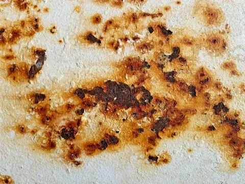 Rust spot background closeup Stock Photos