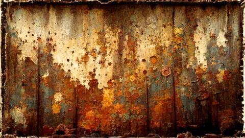 Rust stained texture background. Rusty metal. Stock Illustration