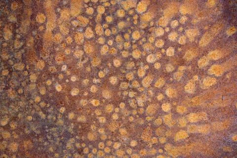 Rust stains on the metal surface Stock Photos