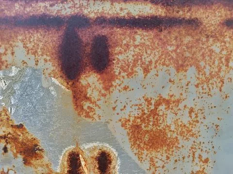Rust stains on old iron Foto stock
