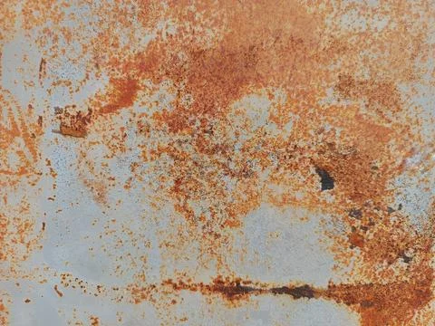 Rust stains on old iron Stock Photos
