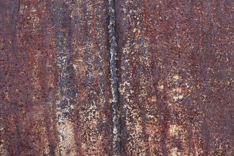Rust texture Background close-up rusty red metal weathered old surface Stock Photos