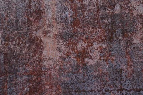 Rust texture Background close-up rusty red metal weathered old surface Stock Photos