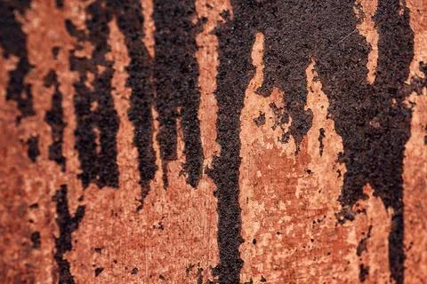 Rust texture on corroded metal surface. Rust background with iron. Rusty metal Stock Photos