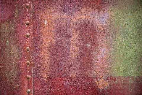 Rust texture covers weathered metal. Rust texture with rough surface. Corro.. Stock Photos