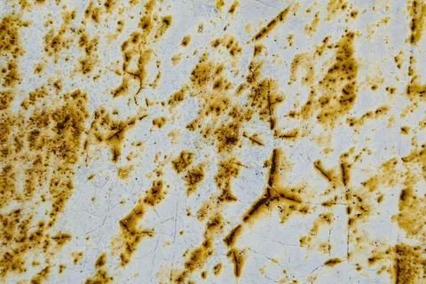 Rust texture on metal surface with cracks Stock Photos