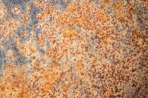 Rust texture. Old metal surface with peeled paint, corrosion. Stock Photos