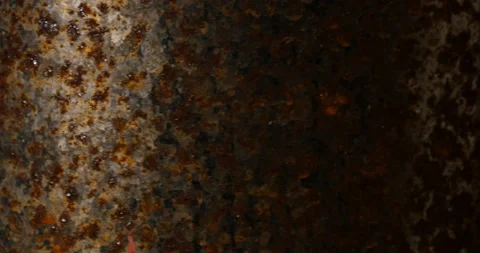 Rust texture of paintpot in rotation Видео 162619815