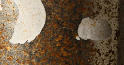 Rust texture of paintpot in rotation 库存影片 162619851