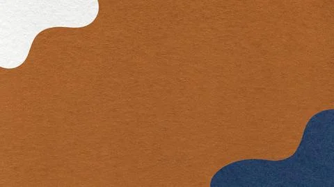 Rust textured paper background with dark blue white fluid blob corner shape.. Stock Illustration