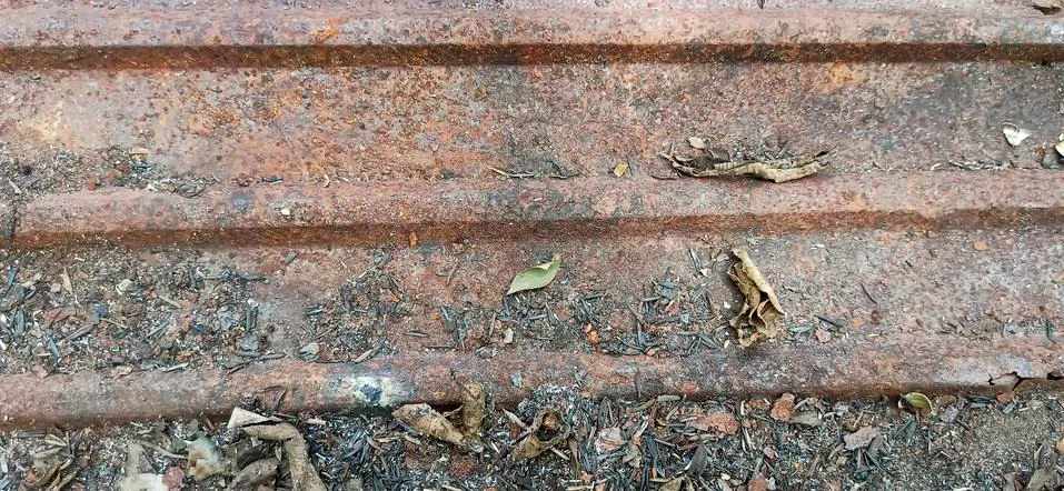 Rust on zinc  ( Rust pattern) Stock Photos