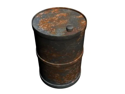 Rusted barrel 3D Model