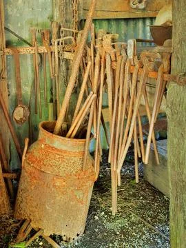 Rusted Blacksmith Tools Stock Photos