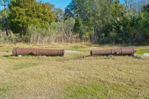 Rusted cannon Stock Photos