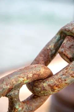 Rusted chain Stock Photos