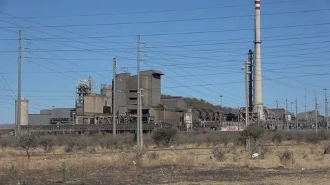 Rusted Factory in Desert Stock-Footage 231437307